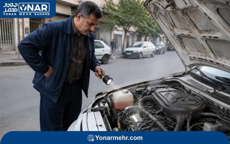 نشانه های واشر سر سیلندر زدن
